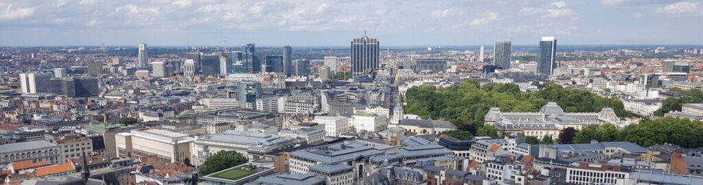 Photo panoramique d'une ville