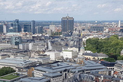 Photo panoramique d'une ville
